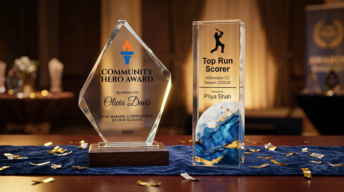 Crystal vs Acrylic Trophies – Which is Best for Sports and Corporate Awards in the UK?