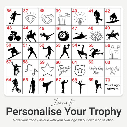Personalised Corporate Acrylic Trophy | Custom Employee Recognition Award UK