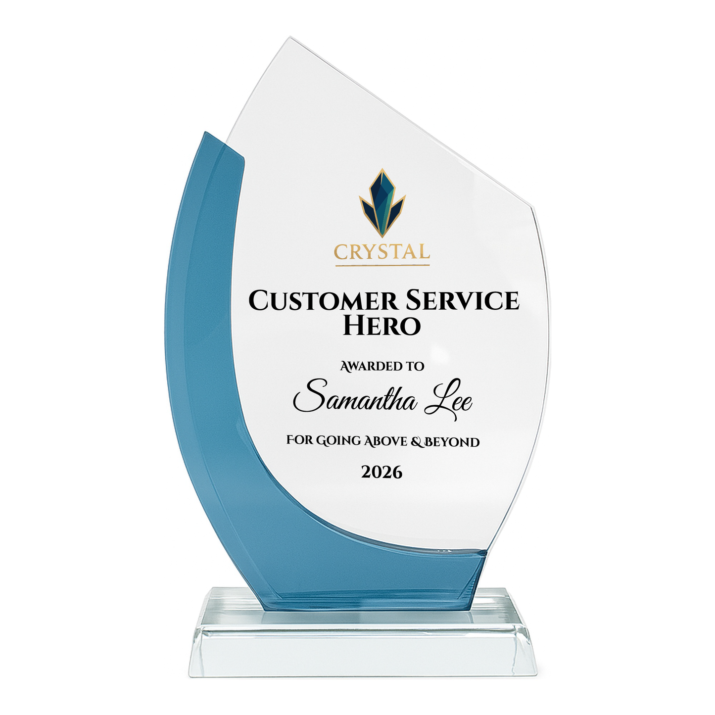 crystal flame trophy 