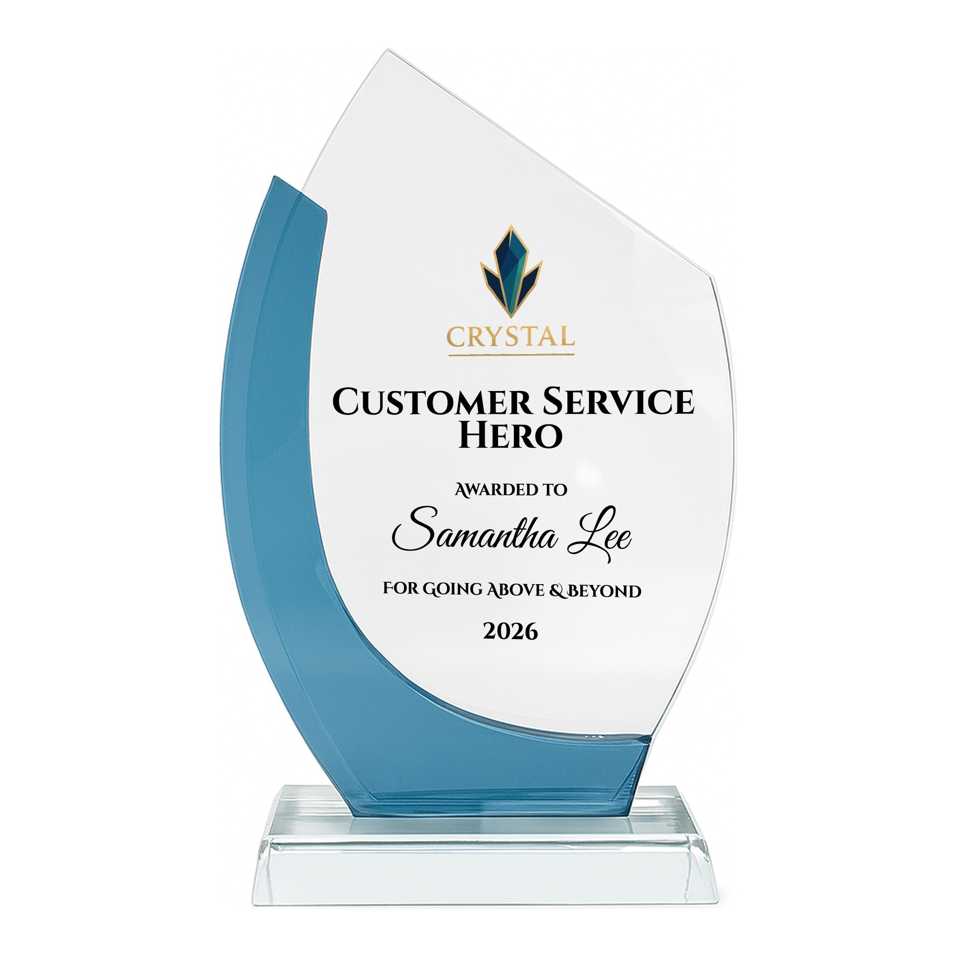 crystal flame trophy 