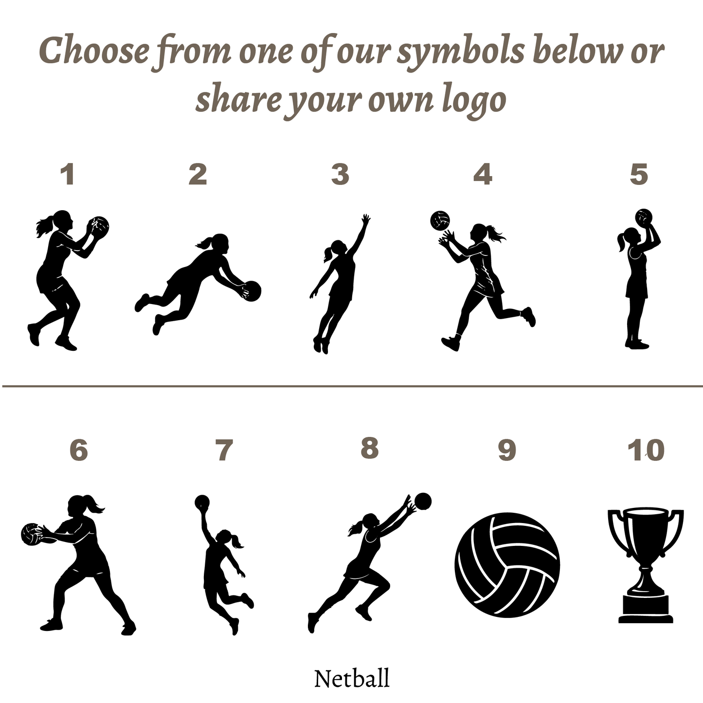 Personalised Netball Trophy Award | Custom Netball Prize UK