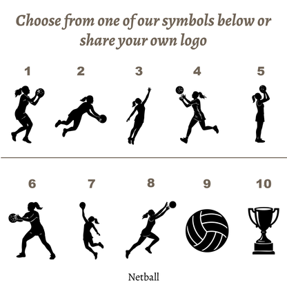 Personalised Netball Trophy Award | Custom Netball Prize UK