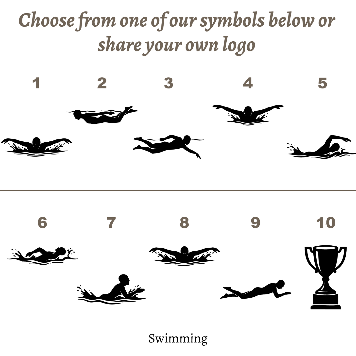 Personalised Swimming Trophy Award | Custom Swimming Prize UK