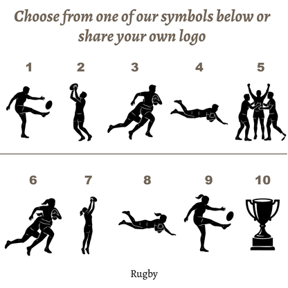 Personalised Rugby Trophy Award | Custom Rugby Prize UK