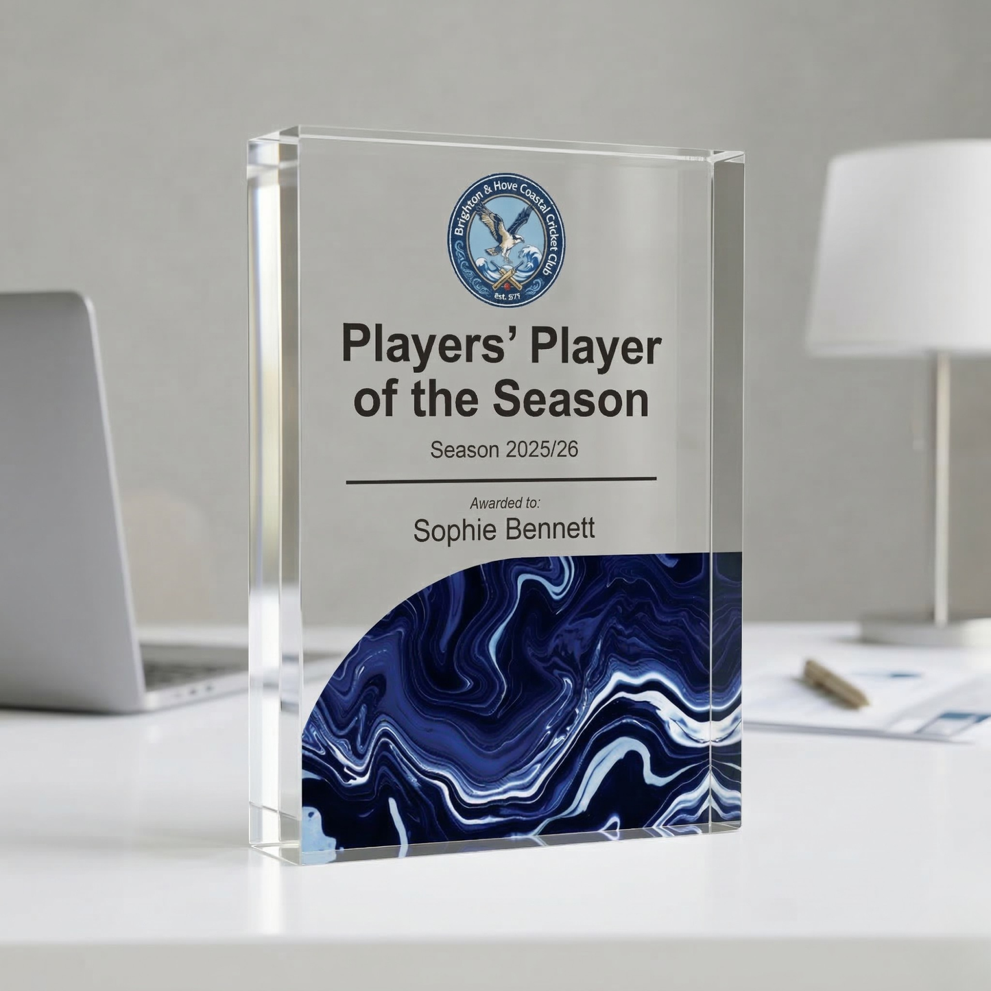 Personalised Cricket Trophy Award | Custom Cricket Prize UK