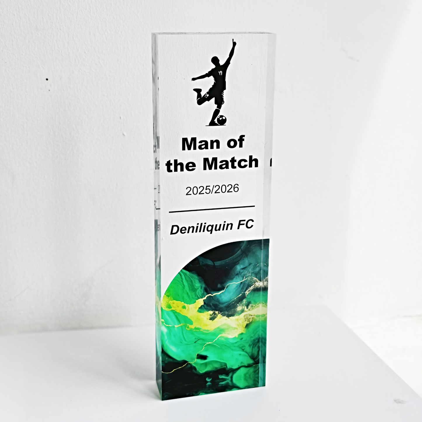 Personalised Football Trophy | Custom Acrylic Football Award UK