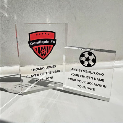 personalised acrylic trophy