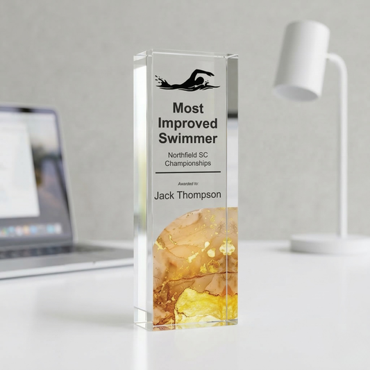 Personalised Swimming Trophy Award | Custom Swimming Prize UK