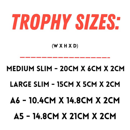 Personalised Football Trophy | Custom Acrylic Football Award UK