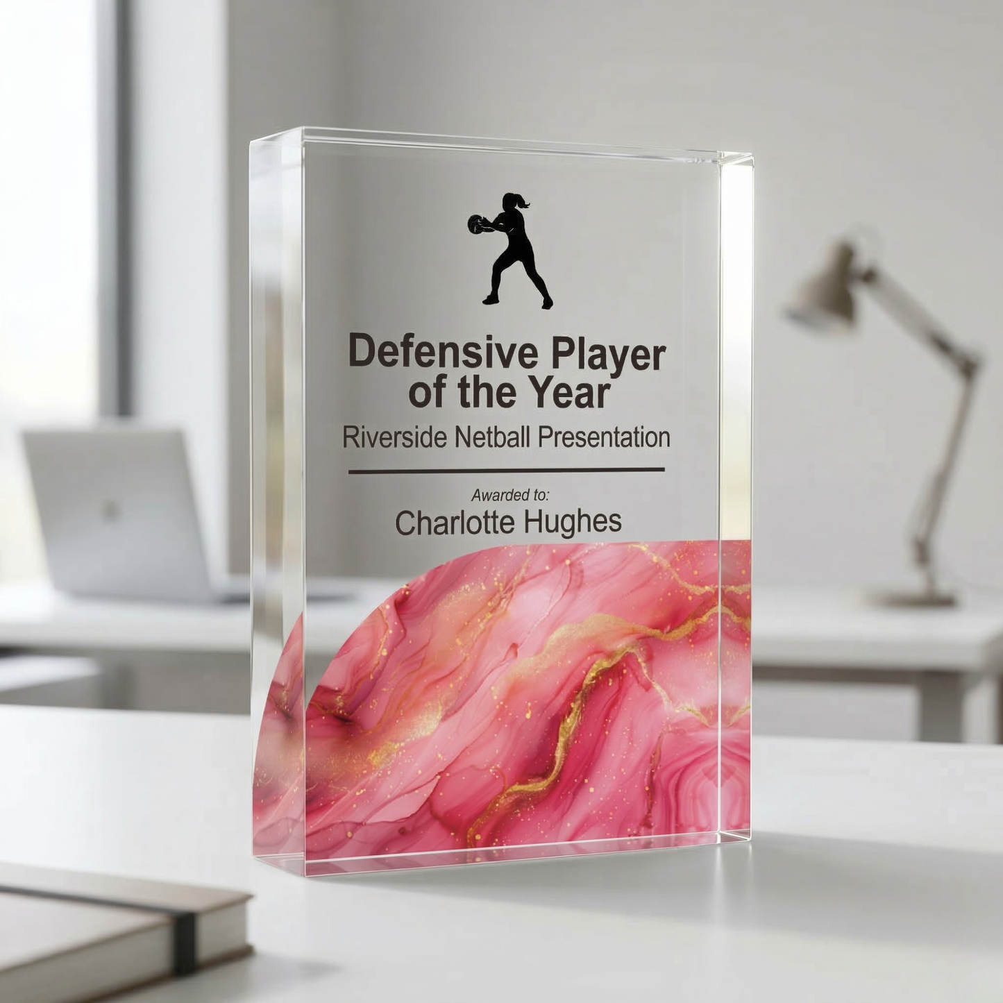 Personalised Netball Trophy Award | Custom Netball Prize UK