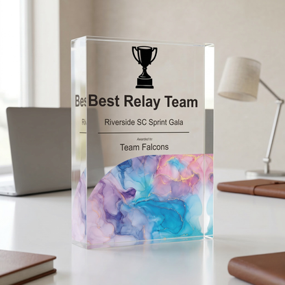 Personalised Swimming Trophy Award | Custom Swimming Prize UK